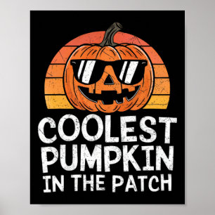Kürbis Halloween-Outfit Teenager Poster