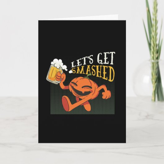 Kürbis-Halloween-Party Karte (Vorderseite)