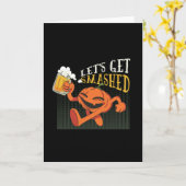 Kürbis-Halloween-Party Karte (Gelbe Blume)