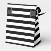 Kürbis. Halloween-Party. Schwarz-Weiß-Streifen Geschenkschachtel (Rückseite)