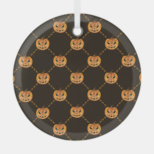 Kürbis-Halloween-Party-Thema. Ornament Aus Glas
