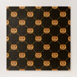 Kürbis-Halloween-Party-Thema. Puzzle