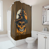 Kürbis/Halloween/Schädel/Spooky Duschvorhang (Beispiel)