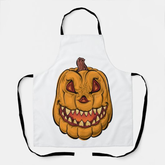 Kürbis Halloween Schürze (Vorderseite)
