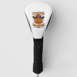 Kürbis Halloween-Spaß Jack Lantern Cowboyhut Flede Golf Headcover
