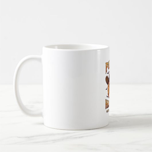 Kürbis Halloween-Spaß Jack Lantern Cowboyhut Flede Kaffeetasse (Links)