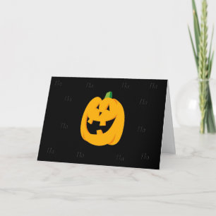 Kürbis-Halloween-Spaß-Karte ha ha Karte