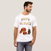Kürbis Halloween T-Shirt (Vorne ganz)