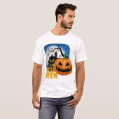 Kürbis Halloween T-Shirt (Vorne ganz)
