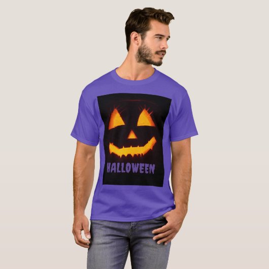 Kürbis Halloween-🎃 T-Shirt (Vorne ganz)