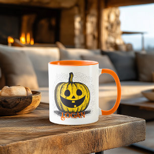 Kürbis-Halloween-Tasse – Lustige Jack-O'-Lantern-S Tasse