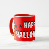 Kürbis-Halloween-Tasse Tasse (Vorderseite Links)