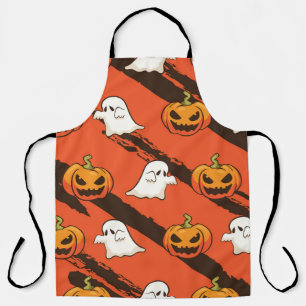 Kürbis-Halloween-Thema, nahtloses Muster. Schürze