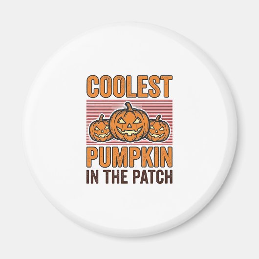 Kürbis Halloween Vintage Des Magnet (Vorne)