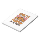 Kürbis Halloween Vintage Des Notizblock (Rotiert)