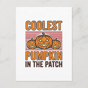Kürbis Halloween Vintage Des Postkarte