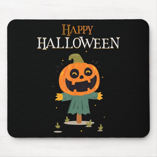 Kürbis Happy Halloween Mousepad (Vorne)
