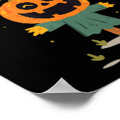 Kürbis Happy Halloween Poster (Ecke)