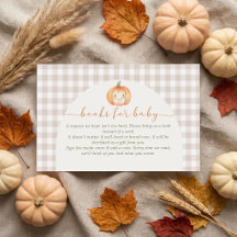 Kürbis-Herbst-Baby-Party-Buchwunsch