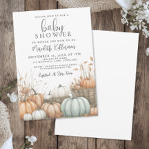 Kürbis Herbst-Baby-Party