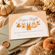 Kürbis-Herbst-Baby-Party-Windel-Raffle