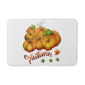 Kürbis Herbst Badematte (Vorderseite)