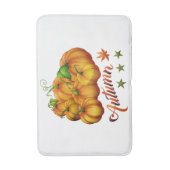 Kürbis Herbst Badematte (Vorderseite Vertikal)