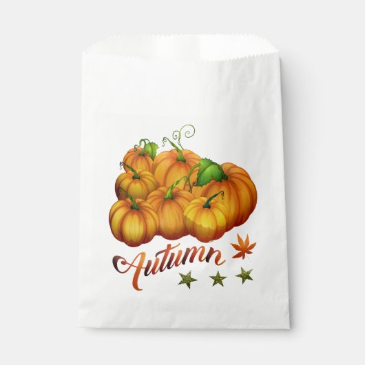 Kürbis Herbst Geschenktütchen (Vorderseite)