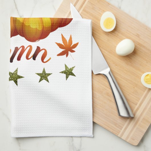 Kürbis Herbst Geschirrtuch (Viertel Falte)