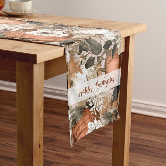 Kürbis Herbst/Herbst Erntedank Kurzer Tischläufer (Beispiel)