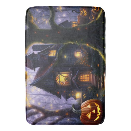 Kürbis/Herbst/Herbst/Halloween Badematte (Vorderseite Vertikal)