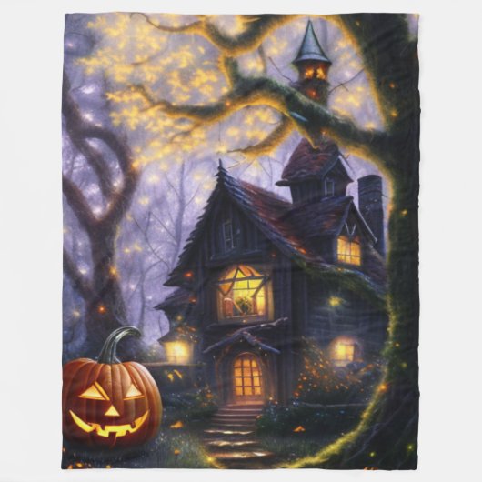 Kürbis/Herbst/Herbst/Halloween Fleecedecke (Vorderseite)