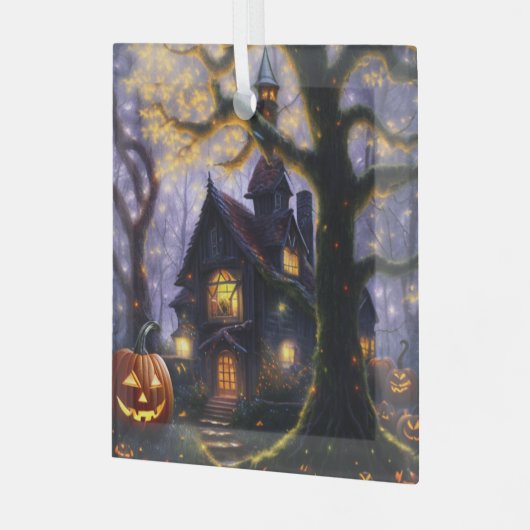 Kürbis/Herbst/Herbst/Halloween Ornament Aus Glas (Vorderseite links)