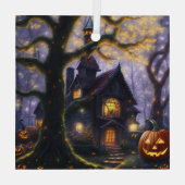 Kürbis/Herbst/Herbst/Halloween Ornament Aus Glas (Rückseite)