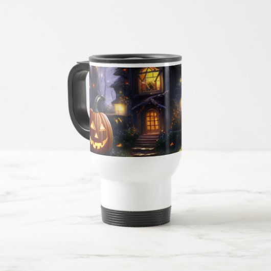 Kürbis/Herbst/Herbst/Halloween Reisebecher (Vorderseite Links)