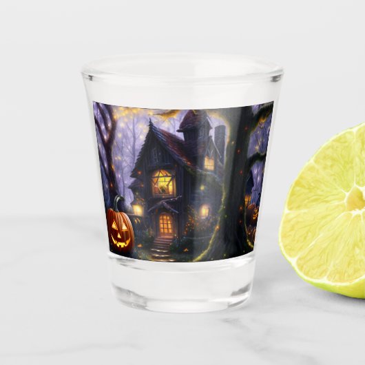Kürbis/Herbst/Herbst/Halloween Schnapsglas (Vorderseite)