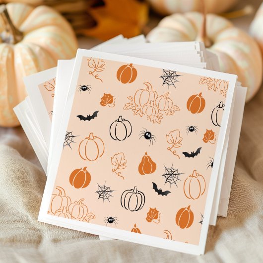 Kürbis-Herbst-Mädchen-Babyparty Serviette