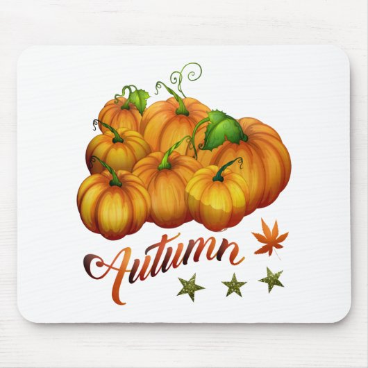 Kürbis Herbst Mousepad (Vorne)