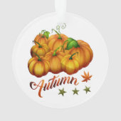Kürbis Herbst Ornament (Rückseite)