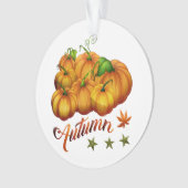 Kürbis Herbst Ornament (Vorderseite)