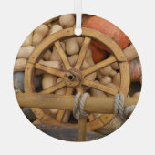 Kürbis Herbst Ornament Aus Glas (Rückseite)