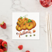 Kürbis Herbst Serviette (Beispiel)