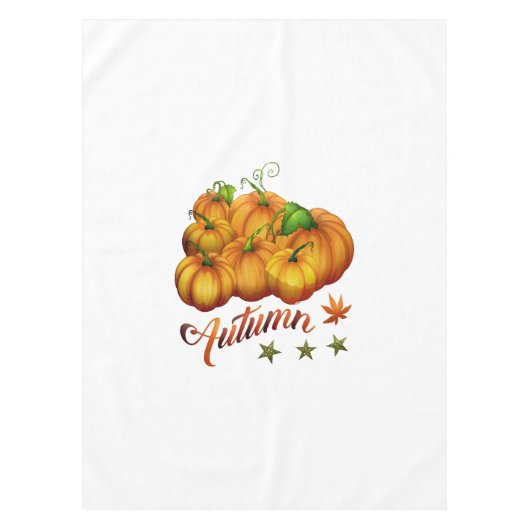 Kürbis Herbst Tischdecke (Vorderseite)
