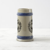 Kürbis-Herbsternte-Stein Bierglas (Mittel)