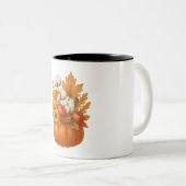Kürbis-Herbstkomposition Wasserfarbe Kaffeetasse (VorderseiteRechts)
