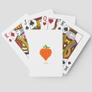 Kürbis-Herz-Spielkarten Spielkarten