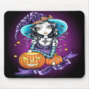 Kürbis-Hexe Mousepad "Lisas" Halloween