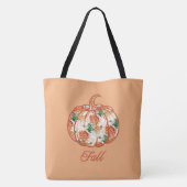 Kürbis im Chrysanthemenmuster Tasche (Rückseite)