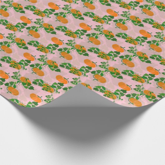 Kürbis im Herbst Geschenkpapier (Ecke)