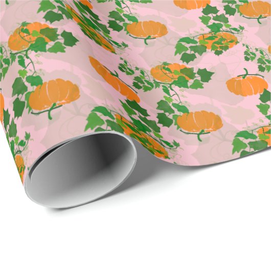 Kürbis im Herbst Geschenkpapier (Rolleneckpunkt)
